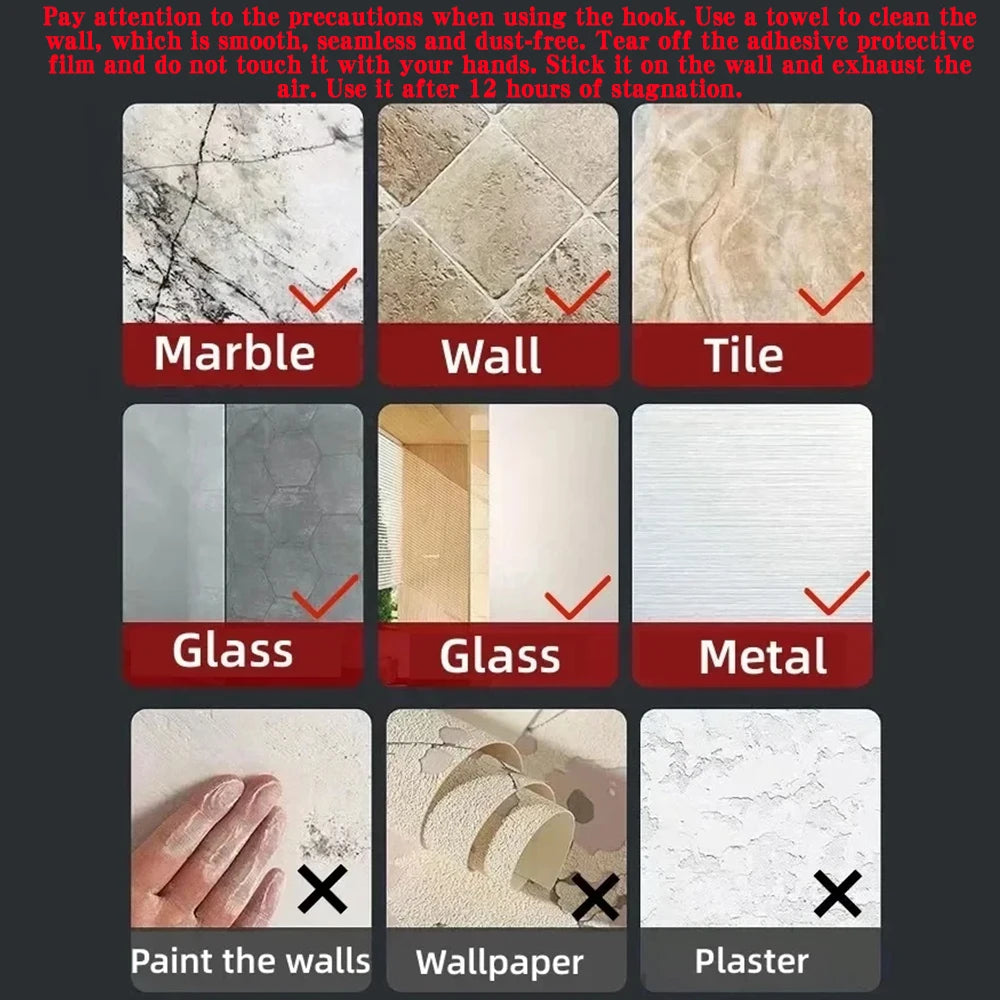 50/10pcs Self-adhesive Wall Hooks for Photo Frame Clock Strong Adhesive Transparent Nails Wall Hook Hangers Hanging Nail Holders