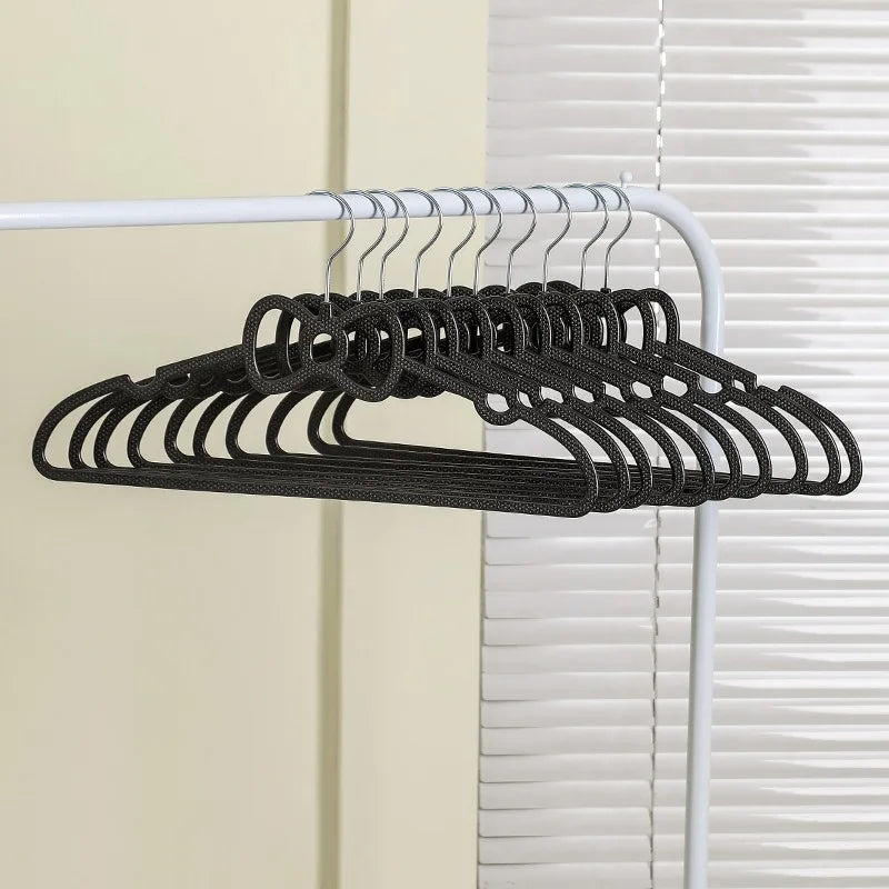 10PCS Clothes Hanger Durable Hanger ABS Heart Pattern Coat Hanger for Adult Children Clothing Hanging Supplies