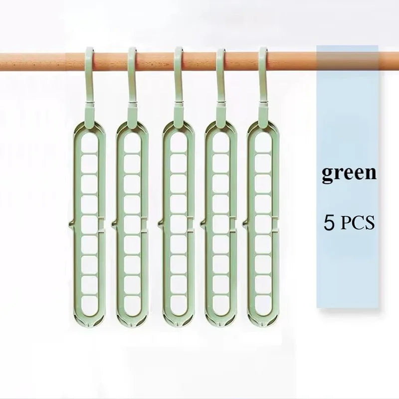 9 Hole Foldable Hanger Wardrobe Space Saving Storage Hanger For Clothes Drying Hangers Storage Organizers Rack Coat Pants Hanger