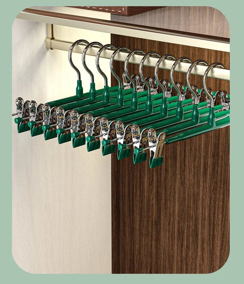 20/10/5PCs Stainless Steel Dress Hanger Pants Clip Clothes Racks Coat Clothing Skirt Clip Skirts Clip Hangers Hangers Skirt