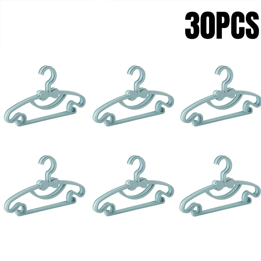 5-50Pcs Baby Hangers Plastic Kids Clothes Storage Hanger for Nursery Children Hangers Toddler Infant Portable Coats Home Rack