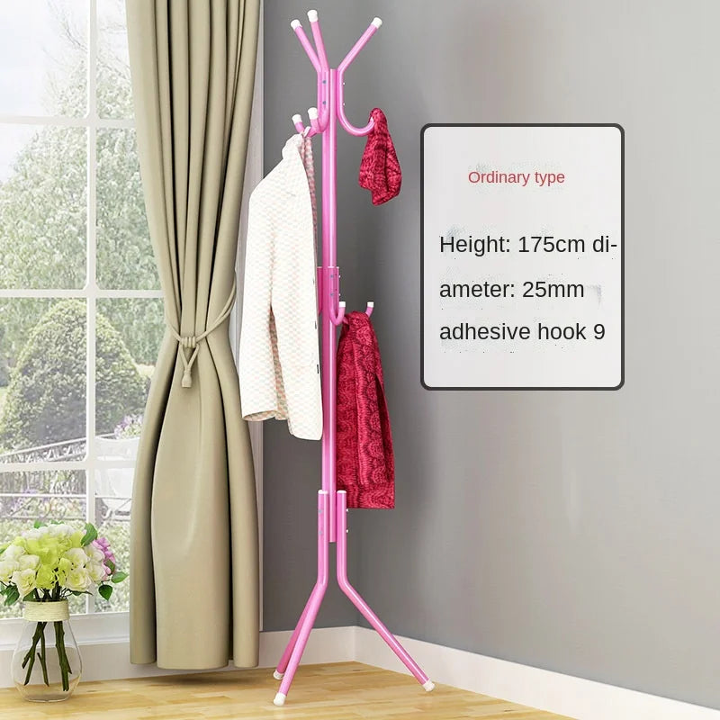 2022Standing Coat Rack Wall Entrance Shoe Rack Metal Stand for Furniture on Wheels Hanger Floor Clothes Wardrobes Clothing Shelf