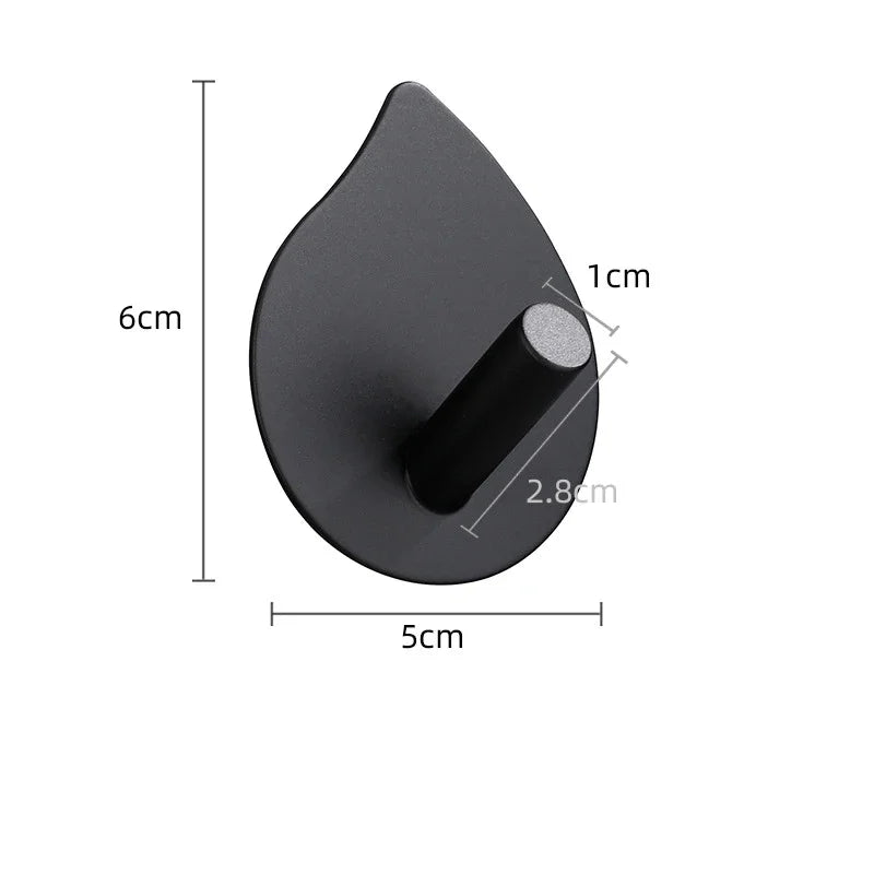 Bathroom Towel Hooks Self-adhesive Stainless Steel Hook Rack Wall Hanger For Hanging Outdoor Shower Bathroom Accessories