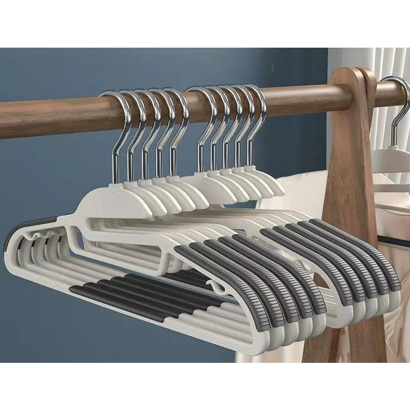 Durable 10PCS Non-Slip Clothes Hangers No Trace Home Organizer Space Saving Creative Dormitory Storage Rack