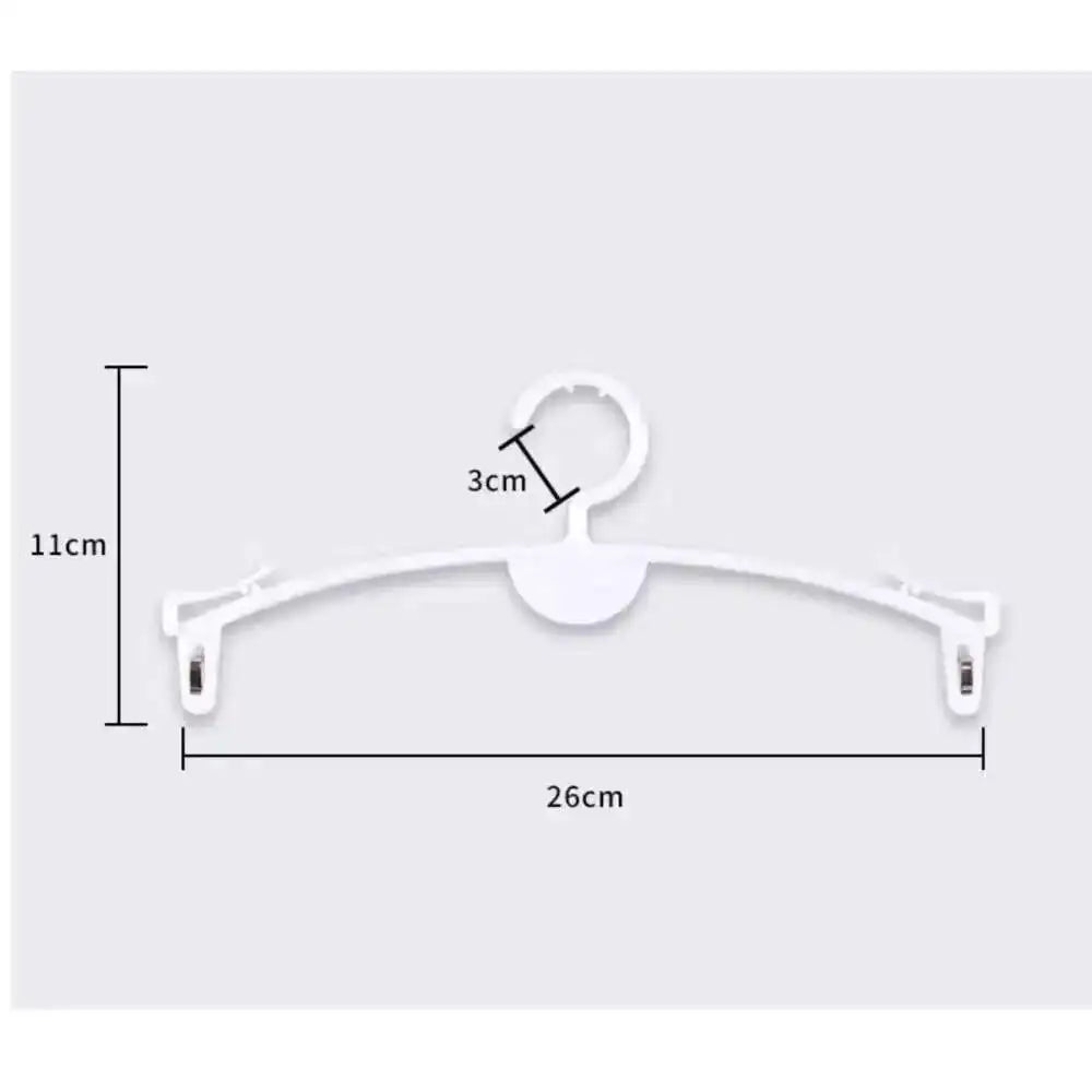 50Pcs Plastic Clip Underwear Violet Black Transparent Bra Frame Holder Rack Underpants Hanger Shop Store Holder Rack Coat Racks