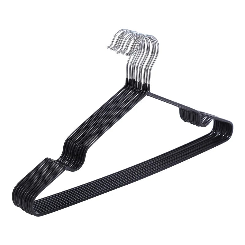 Multi Functional Anti Slip No Trace Metal Hanger for Home Bathroom Wardrobe Clothes Organizer Durable Space Saving