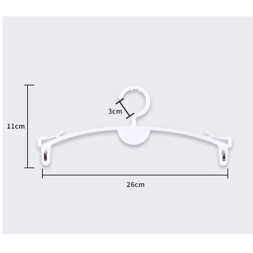 50Pcs Plastic Clip Underwear Violet Black Transparent Bra Frame Holder Rack Underpants Hanger Shop Store Holder Rack Coat Racks