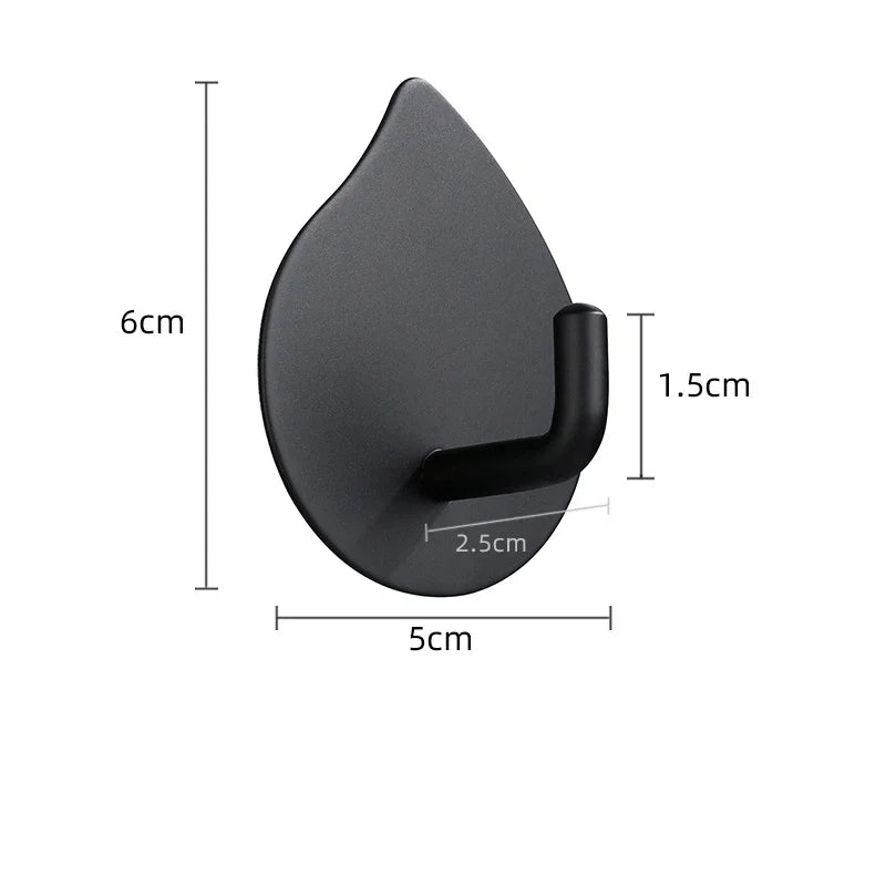 Bathroom Towel Hooks Self-adhesive Stainless Steel Hook Rack Wall Hanger For Hanging Outdoor Shower Bathroom Accessories