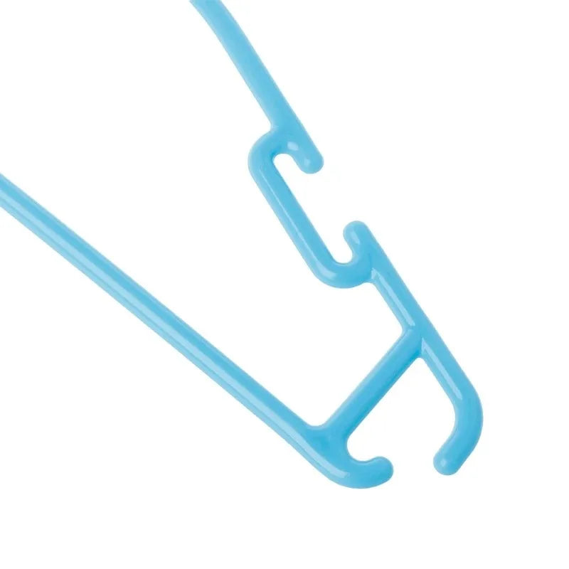 10Pcs/Set Portable Children Clothes Hanger Toddler Baby Coat Plastic Hanger Hook approx.27x14cm