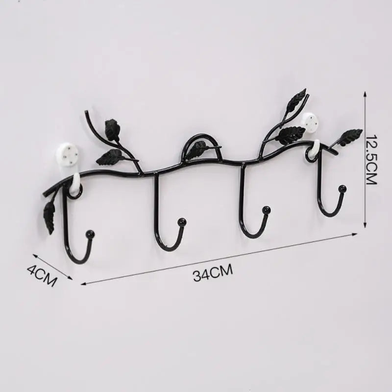 Luxury Fitting Room Coat Hooks Wall Mounted Clothes Rack Coat Rack Key Storage Holder Home Decoration Iron Wall Accessories