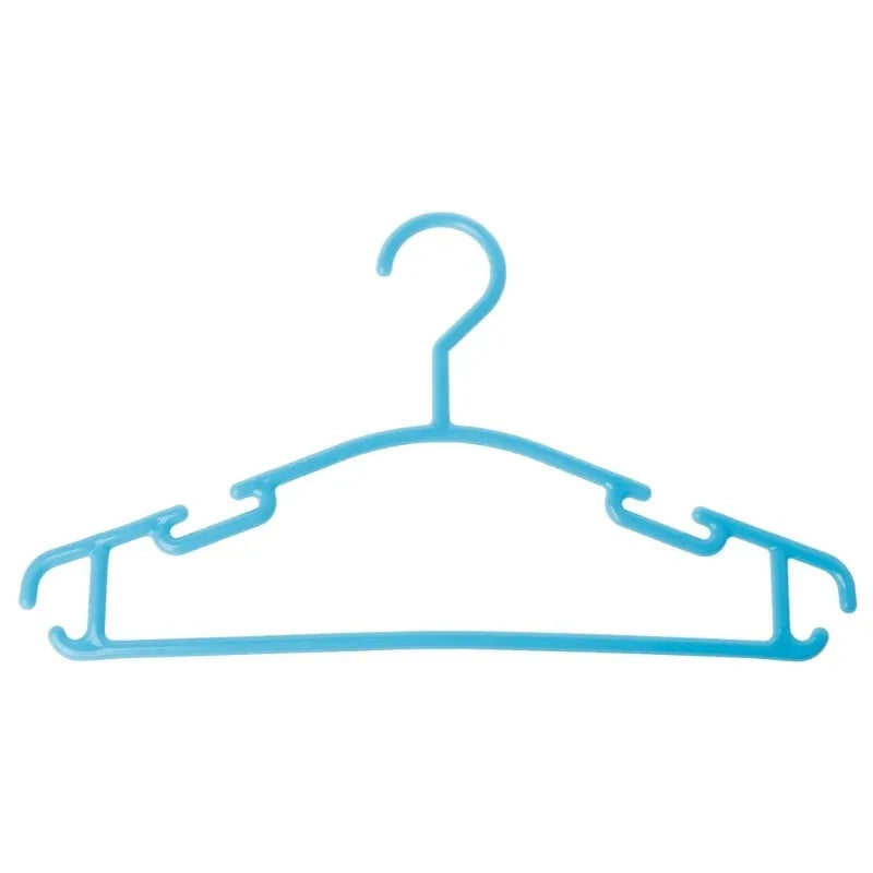 10Pcs/Set Portable Children Clothes Hanger Toddler Baby Coat Plastic Hanger Hook approx.27x14cm
