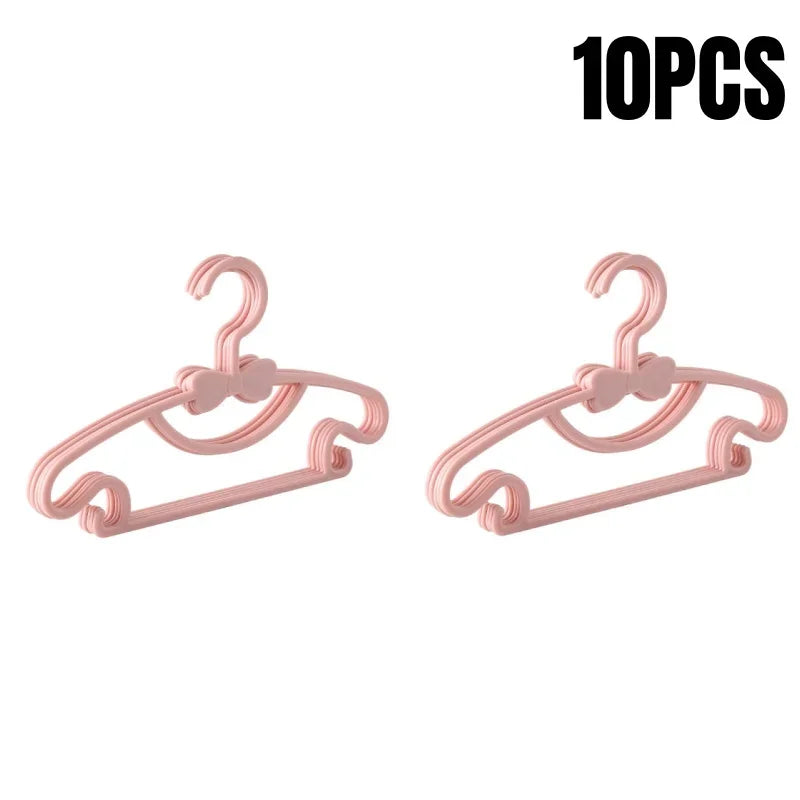 5-50Pcs Baby Hangers Plastic Kids Clothes Storage Hanger for Nursery Children Hangers Toddler Infant Portable Coats Home Rack