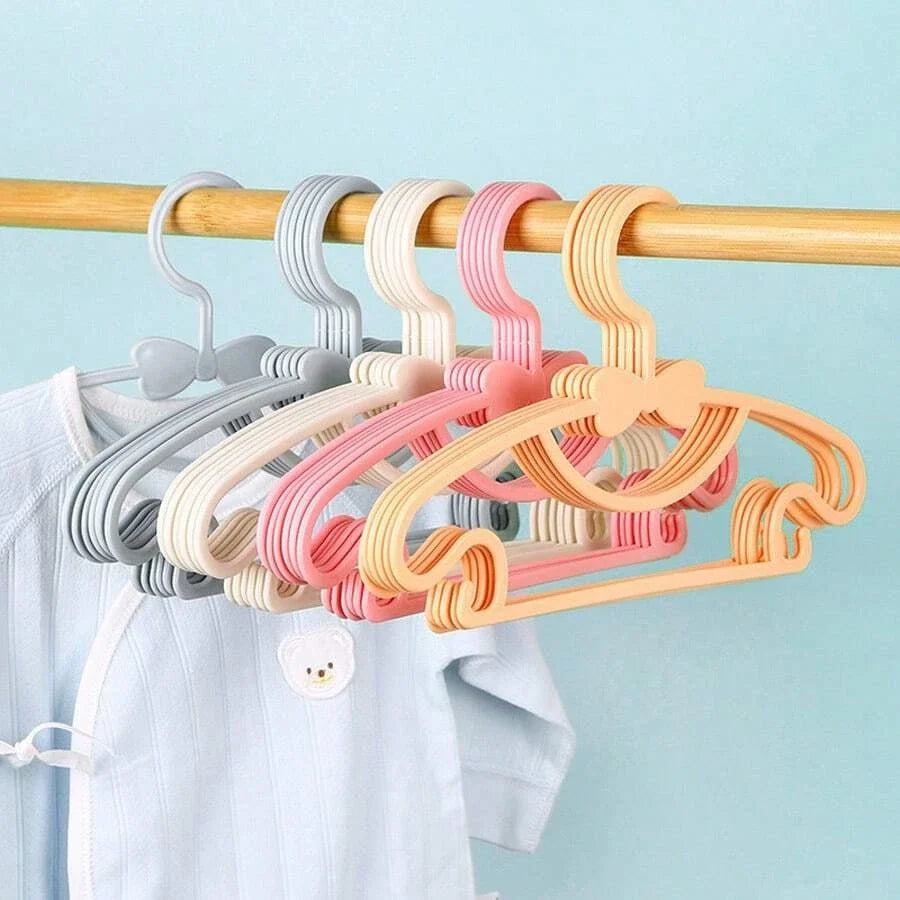 5-50Pcs Baby Hangers Plastic Kids Clothes Storage Hanger for Nursery Children Hangers Toddler Infant Portable Coats Home Rack