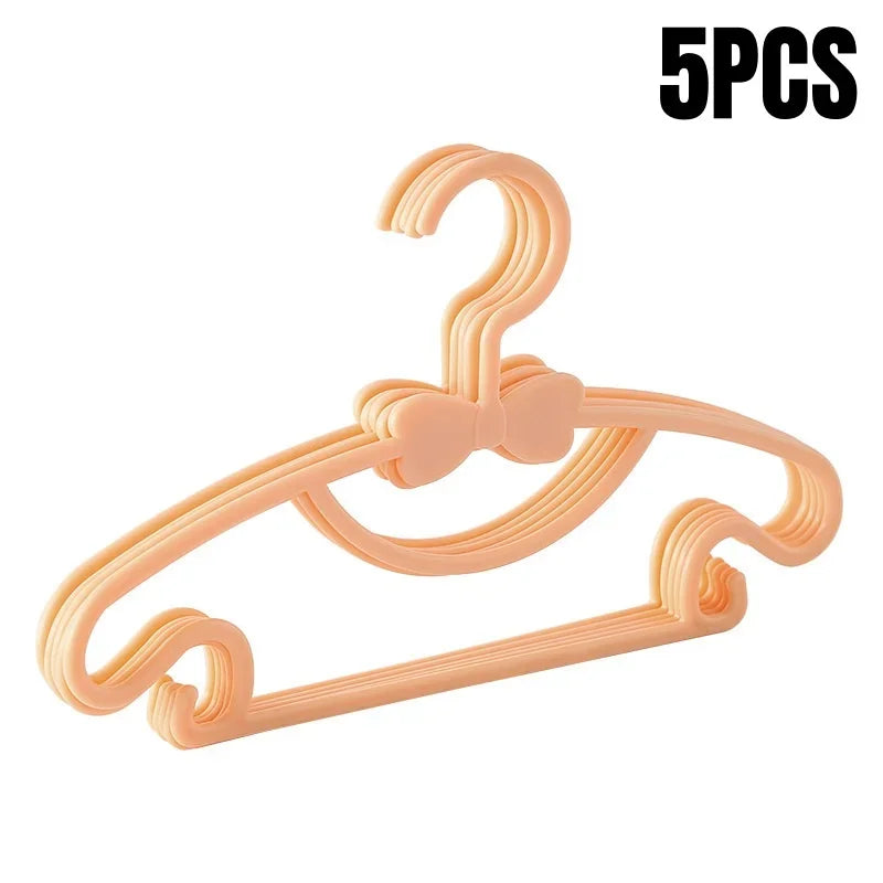 5-50Pcs Baby Hangers Plastic Kids Clothes Storage Hanger for Nursery Children Hangers Toddler Infant Portable Coats Home Rack