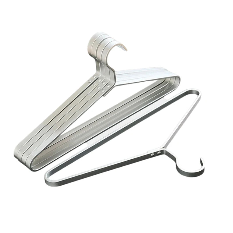 42CM Widen Metal Suit Hanger Clothes Organizer Pant Rack ,5/10PC Aluminum Alloy Coat Hanger Closet Storage space-saving,Luxury