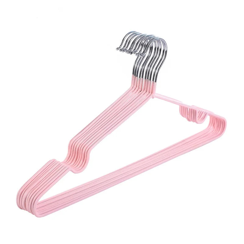 Multi Functional Anti Slip No Trace Metal Hanger for Home Bathroom Wardrobe Clothes Organizer Durable Space Saving