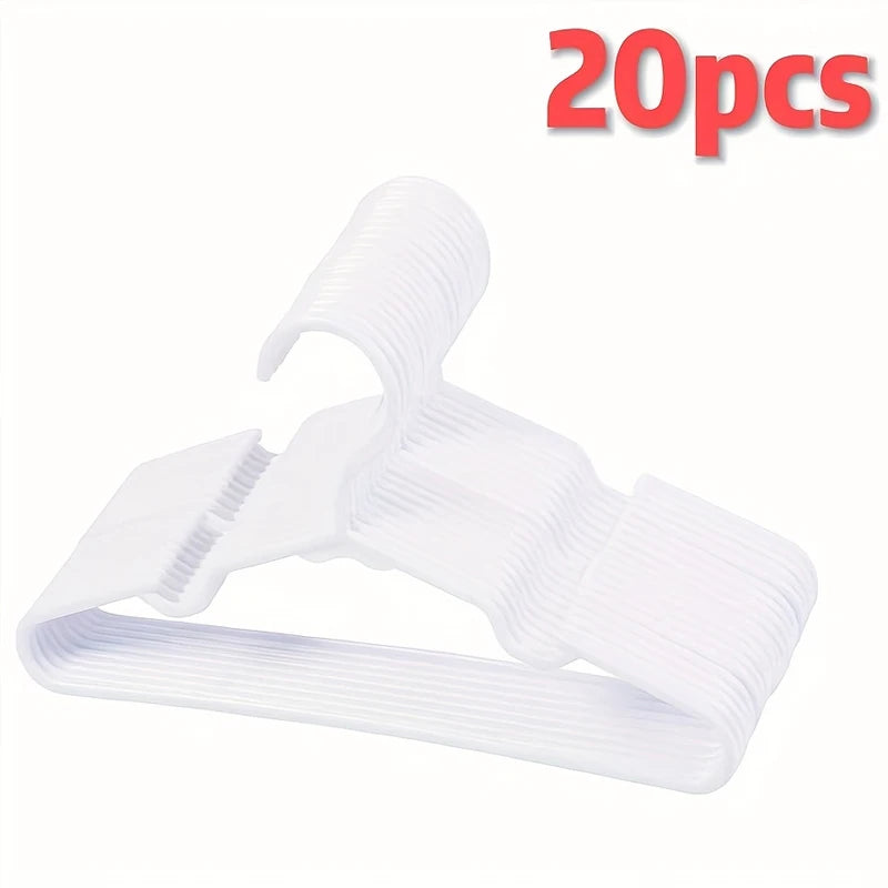 Clothes Hangers, Non Slip Plastic Coat Hangers, Space Saving Hangers, Heavy Duty, Hanging Dry Wet Clothes