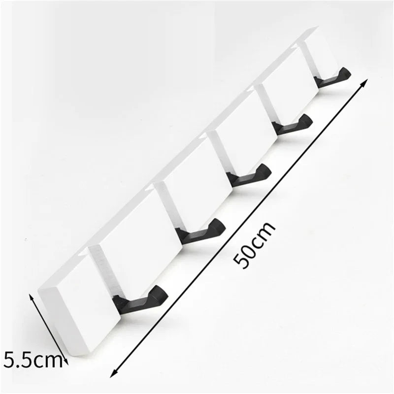 Foldable Bamboo Wall-Mounting Clothes Hooks Household Clothes Shelf Towel Coat Hook Door Hangers Bathroom Rack