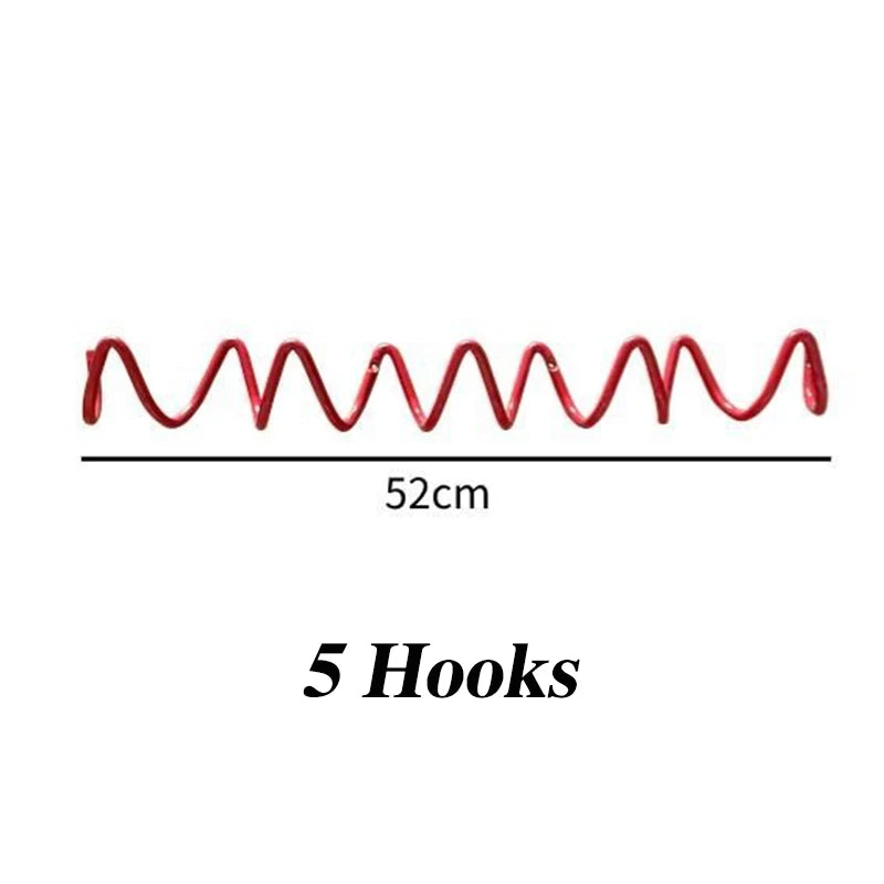 Creative Wave Coat Racks Minimalist Clothes Racks Wall Organizer Coat Hanger Living Room Clothing Shelf Interior Furniture