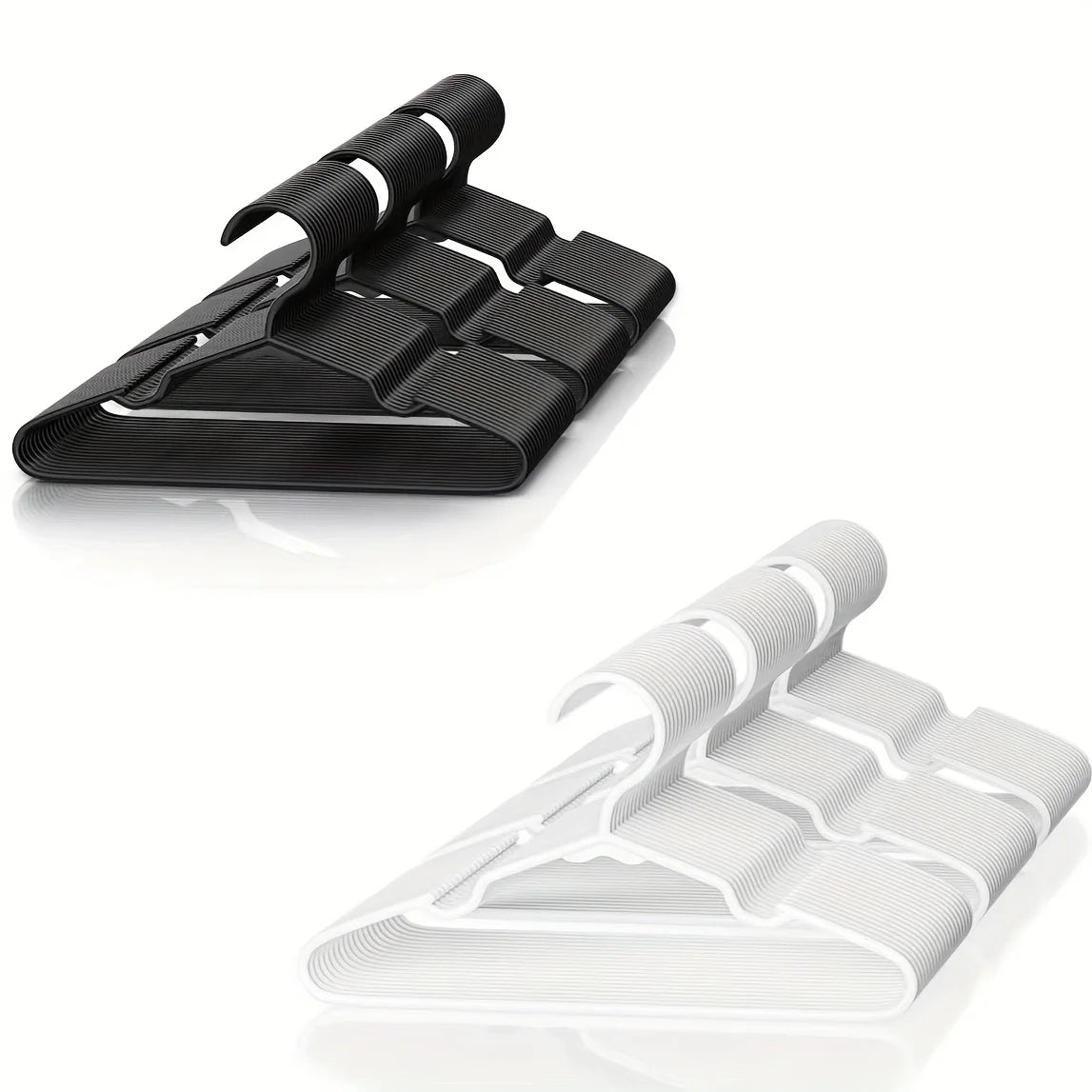 Clothes Hangers, Non Slip Plastic Coat Hangers, Space Saving Hangers, Heavy Duty, Hanging Dry Wet Clothes