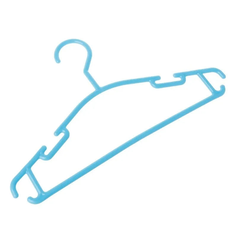 10Pcs/Set Portable Children Clothes Hanger Toddler Baby Coat Plastic Hanger Hook approx.27x14cm