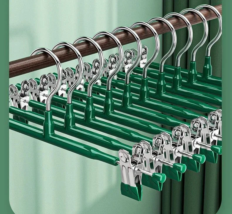 20/10/5PCs Stainless Steel Dress Hanger Pants Clip Clothes Racks Coat Clothing Skirt Clip Skirts Clip Hangers Hangers Skirt