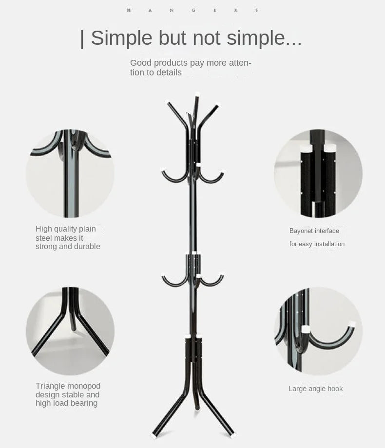 2022Standing Coat Rack Wall Entrance Shoe Rack Metal Stand for Furniture on Wheels Hanger Floor Clothes Wardrobes Clothing Shelf