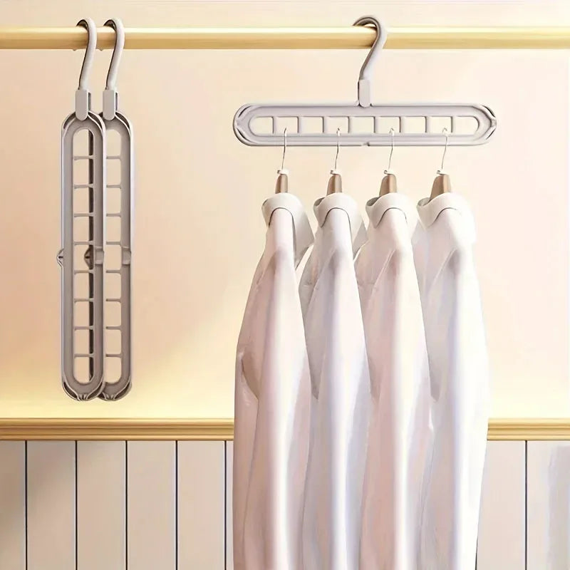 9 Hole Foldable Hanger Wardrobe Space Saving Storage Hanger For Clothes Drying Hangers Storage Organizers Rack Coat Pants Hanger