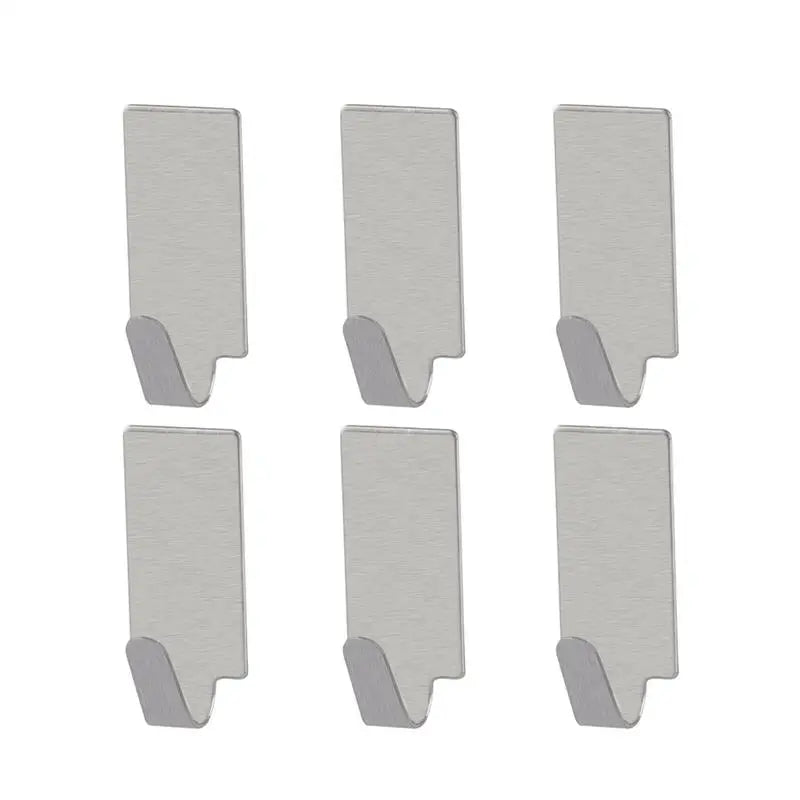 Adhesive Stainless Steel Towel Hooks Family Robe Hanging Hooks Hats Bag Family Robe Hats Bag Key Adhesive Wall Hooks