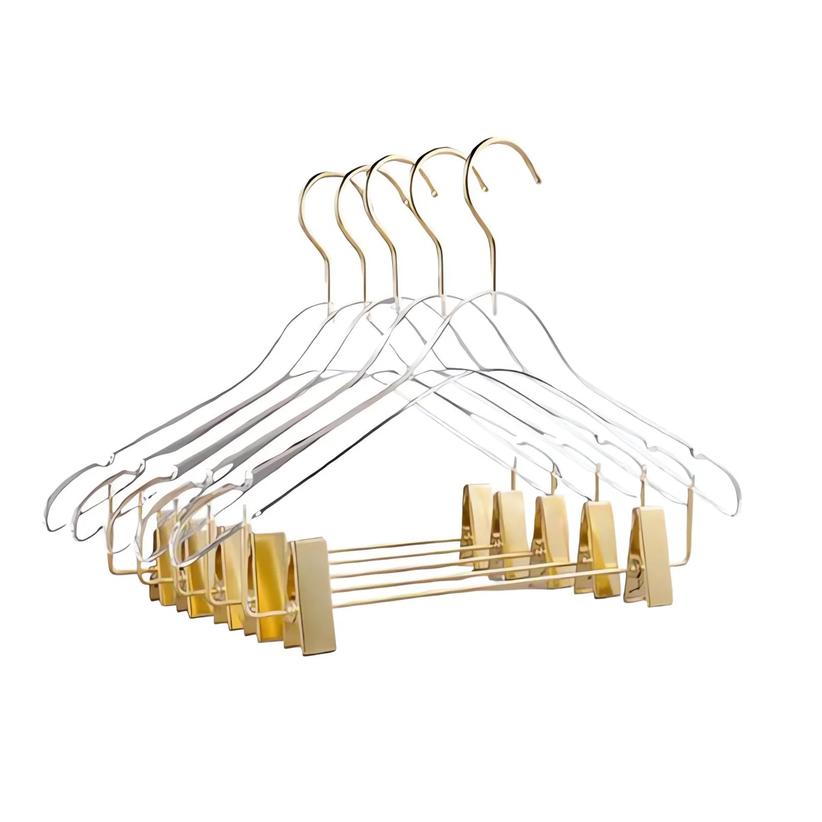 5/10PC,Acrylic Coat Hanger with Clips Anti-slip Clothes Hangers Closet Organizer,39CM Pants Skirt Drying Rack High Quality