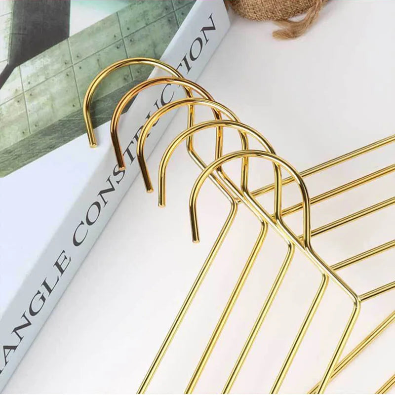 10/20pcs Stainless Steel Clothes Hanger Closet Organizer Non-slip Coat Rack Pants Drying Rack Storage Wardrobe Save Space