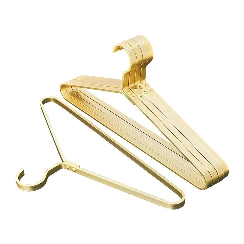 42CM Widen Metal Suit Hanger Clothes Organizer Pant Rack ,5/10PC Aluminum Alloy Coat Hanger Closet Storage space-saving,Luxury