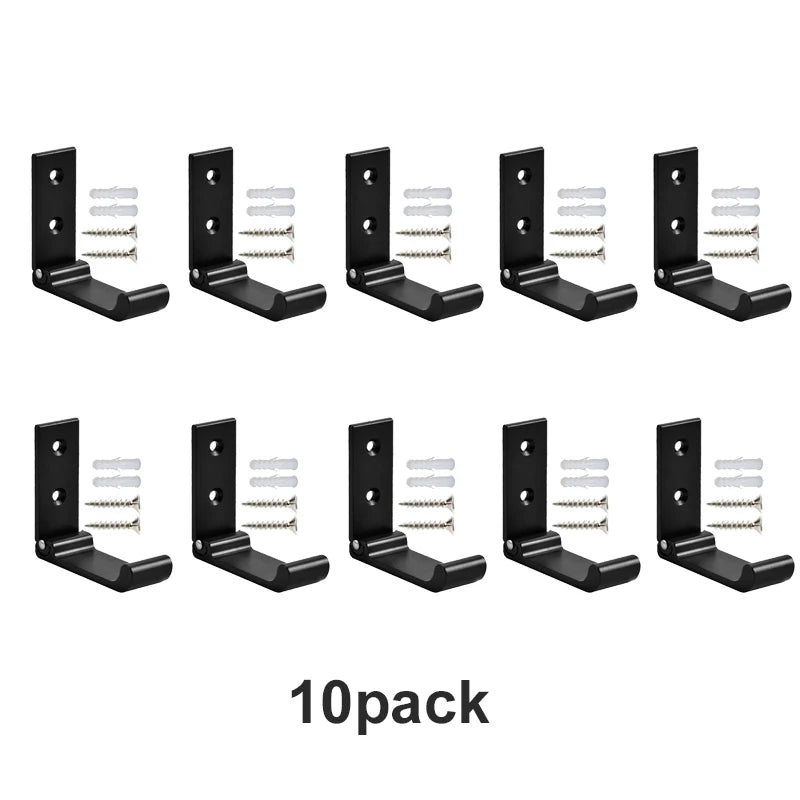4-20Pcs Folding Coat Hooks Heavy Duty Aluminum Wall Mount Clothes Rack No Rust Invisible Wardrobe Towel Hanger Hook with Screws