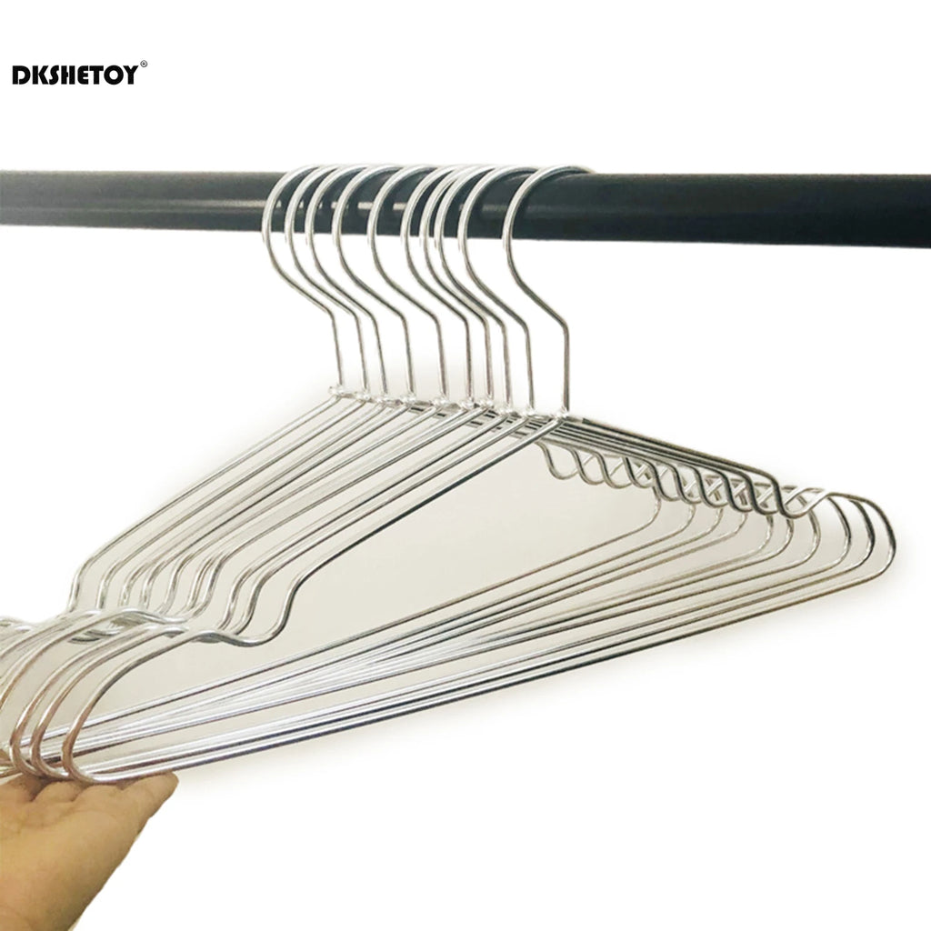 Delicate Metal Clothes Hangers Silver Gold Lightweight Sturdy Clothing Coat Hanger for Hanging Shirts T-Shirts Blouses