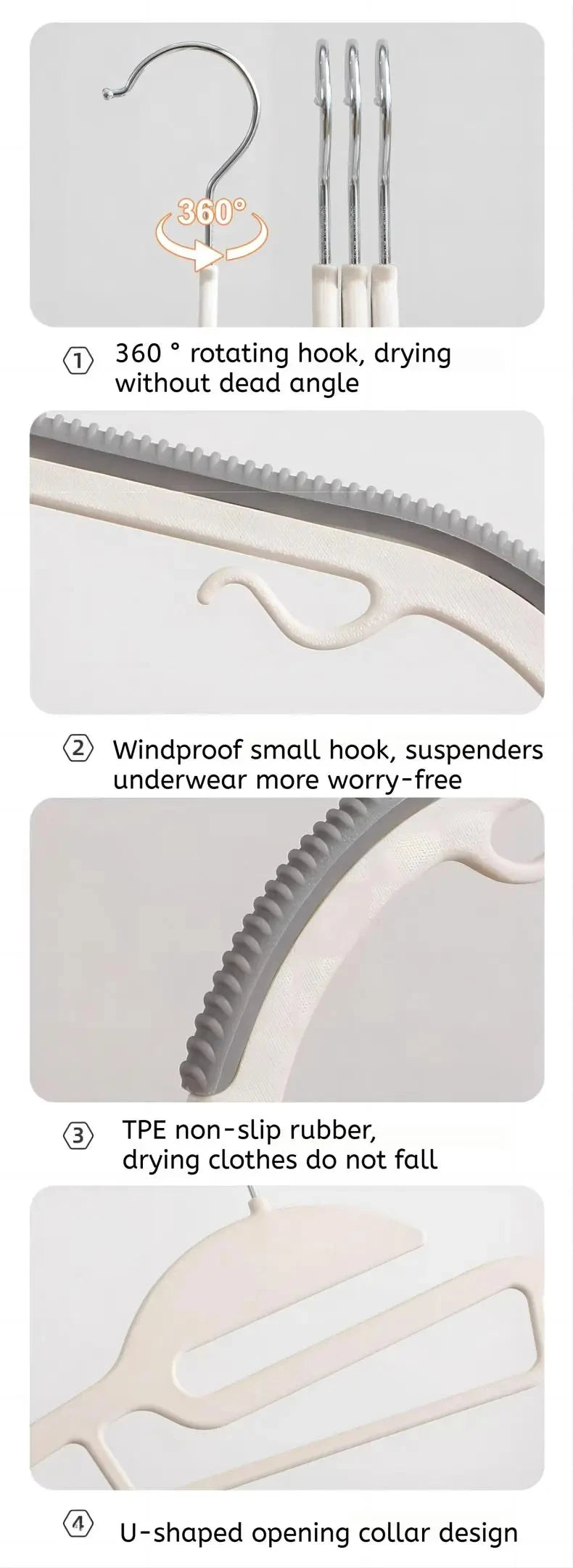 10pcs Non-Slip No Trace Hanger Coated Metal Clothes Hangers Thicken Suit Coat Shirt Jacket Hanging Hanger with Round Notches