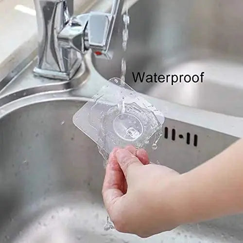 10/5/2Pcs Transparent Wall Hooks Hangers Self Adhesive Door Wall Hangers Hooks Suction Heavy Load Rack for Kitchen Bathroom