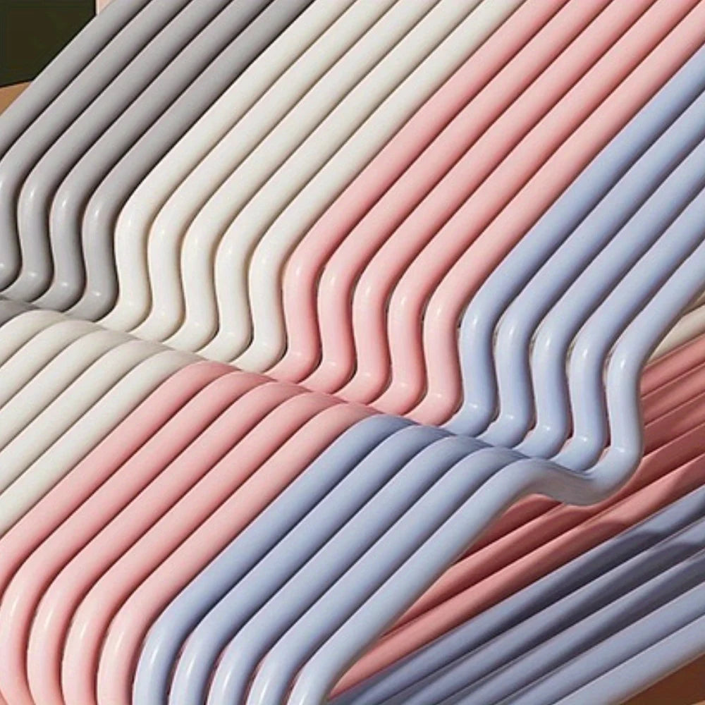 20pcs Metal Clothes Hangers, Anti-Slip Heavy Duty Space Saving Hangers for Closet Organization, Garage, Boutique & Home Use