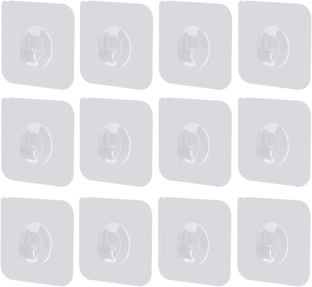 10/5/2Pcs Transparent Wall Hooks Hangers Self Adhesive Door Wall Hangers Hooks Suction Heavy Load Rack for Kitchen Bathroom