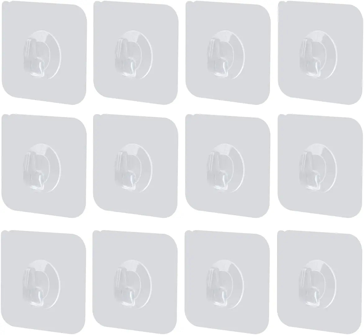 10/5/2Pcs Transparent Wall Hooks Hangers Self Adhesive Door Wall Hangers Hooks Suction Heavy Load Rack for Kitchen Bathroom