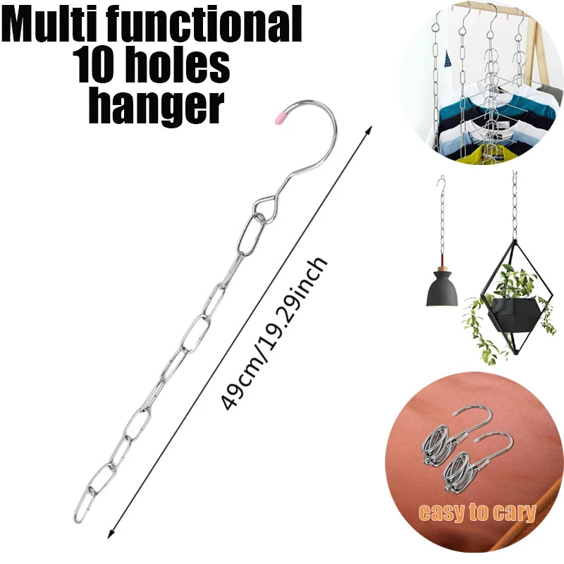 9 Hole Foldable Hanger Wardrobe Space Saving Storage Hanger For Clothes Drying Hangers Storage Organizers Rack Coat Pants Hanger