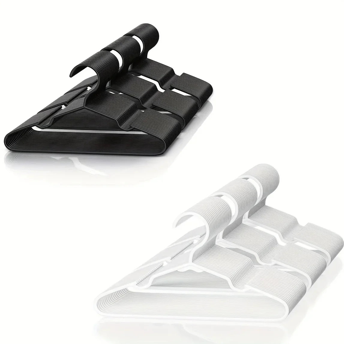 Clothes Hangers, Non Slip Plastic Coat Hangers, Space Saving Hangers, Heavy Duty, Hanging Dry Wet Clothes