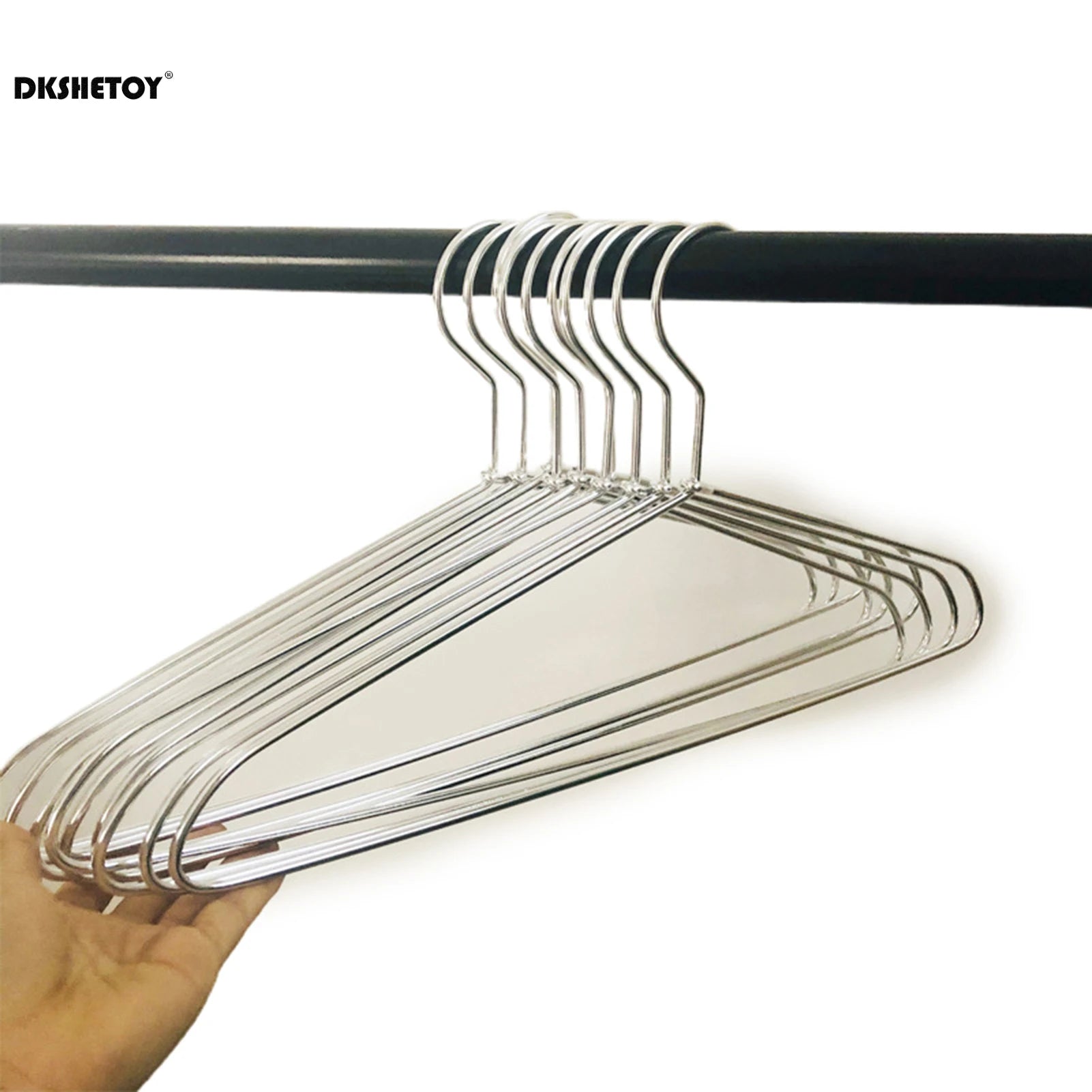 Delicate Metal Clothes Hangers Silver Gold Lightweight Sturdy Clothing Coat Hanger for Hanging Shirts T-Shirts Blouses