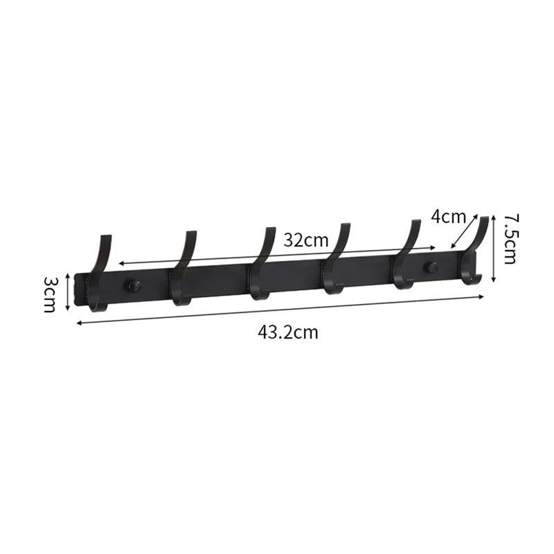 Coat Rack Wall Mount, Entryway Coat Hooks Wall Mounted,Coat, Towel And Purse(5) Easy To Use