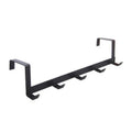 Coat Hook Rack Over the Door 5 Hooks Home Organizer Metal Hanging Rack Cloth Coat Hat Hanger Bathroom Kitchen Accessories