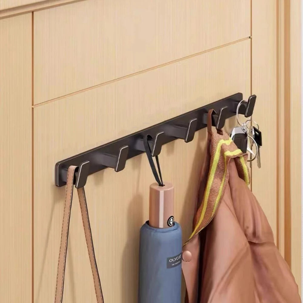 Coat Hook Wall Rack Hanger - Black Coat Rack with 5 Hooks Wall Hooks for Hanging  Hat Key Bag Towel Wall Mount Coat Rack