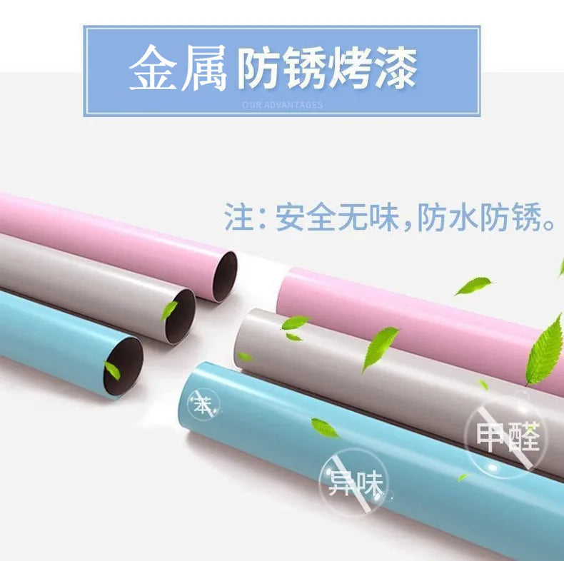 2022Standing Coat Rack Wall Entrance Shoe Rack Metal Stand for Furniture on Wheels Hanger Floor Clothes Wardrobes Clothing Shelf