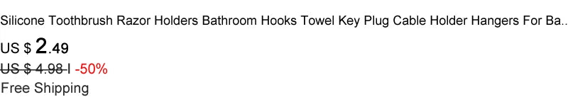 Self-adhesive Bathroom Hook Towels Rack Wall Stickers Steel Hooks For Wall Glue Adhesive Hanger Robe Shower Accessories