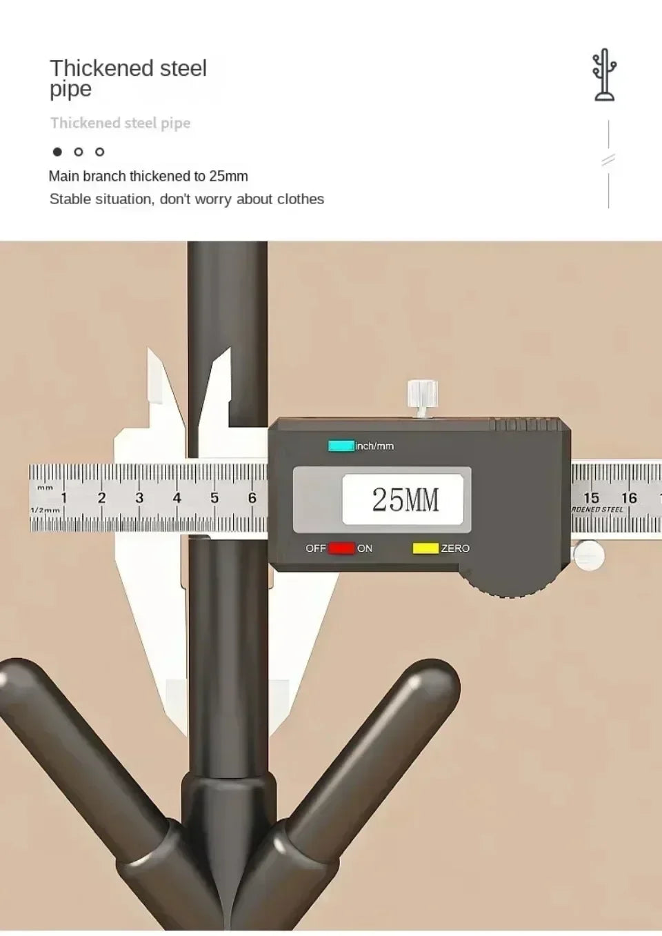 Office Living Room Bedroom Vertical Clothes Rack Assembly Multifunctional Storage Rack Simple Modern Clothes Rack Floor Coat Rac