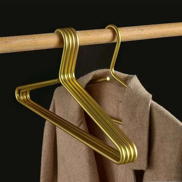 5/10PC,Bold Coat Hanger Space Alloy Suit Hanger,42CM Solid Clothes Rack,Noble, No trace, No Damage Clothes