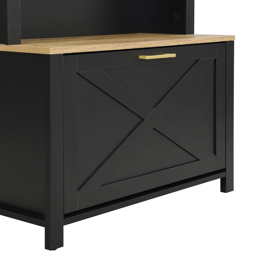 Multifunctional Modern Coat Racks Wardrobe with Shoe Rack Shelf Hooks for Entrance Hall Stable Iron Feet Convenient Storage